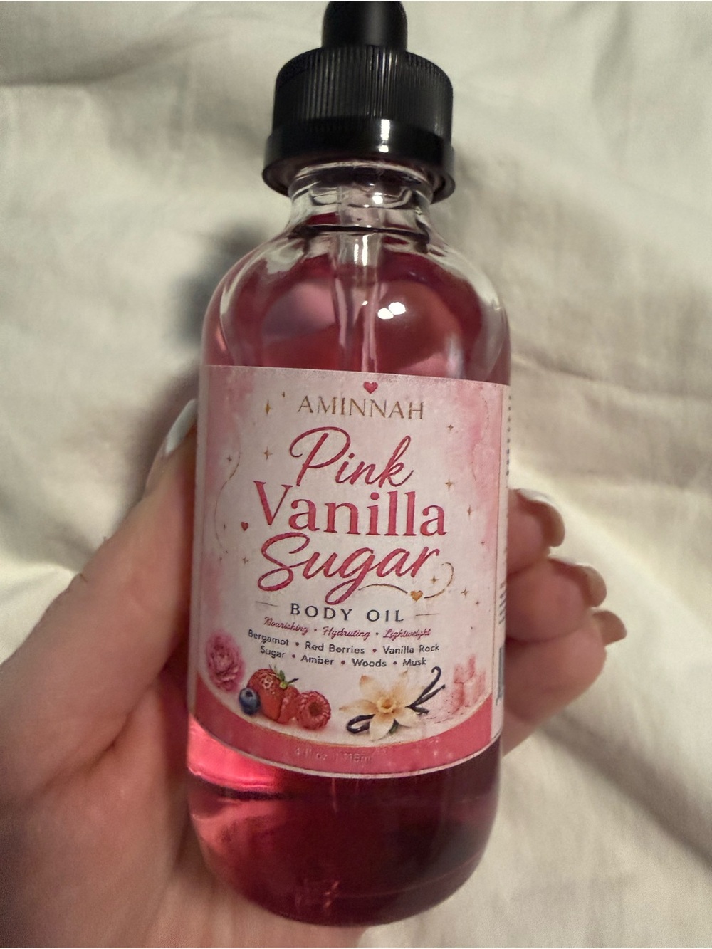 Aminnah “Pink Vanilla Sugar” Body Oil! 💕